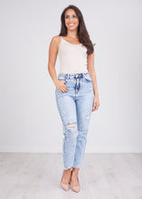 Load image into Gallery viewer, &#39;Laura&#39; Ripped Mom Jeans - The Walk in Wardrobe