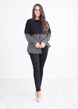 Load image into Gallery viewer, Lulla Black Jumper With Black Shirt - The Walk in Wardrobe