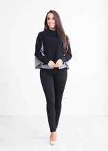 Load image into Gallery viewer, Lulla Black Jumper With Grey Shirt - The Walk in Wardrobe