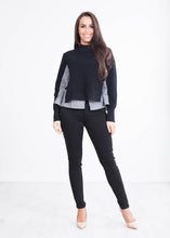 Load image into Gallery viewer, Lulla Black Jumper With Grey Shirt - The Walk in Wardrobe