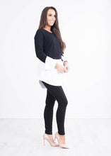 Load image into Gallery viewer, Lulla Black Jumper With White Shirt - The Walk in Wardrobe
