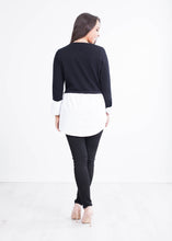 Load image into Gallery viewer, Lulla Black Jumper With White Shirt - The Walk in Wardrobe
