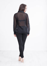 Load image into Gallery viewer, Lulla Black Peplum Blouse - The Walk in Wardrobe