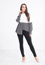 Load image into Gallery viewer, Lulla Cream Jumper With Black Shirt - The Walk in Wardrobe