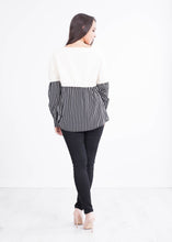 Load image into Gallery viewer, Lulla Cream Jumper With Black Shirt - The Walk in Wardrobe