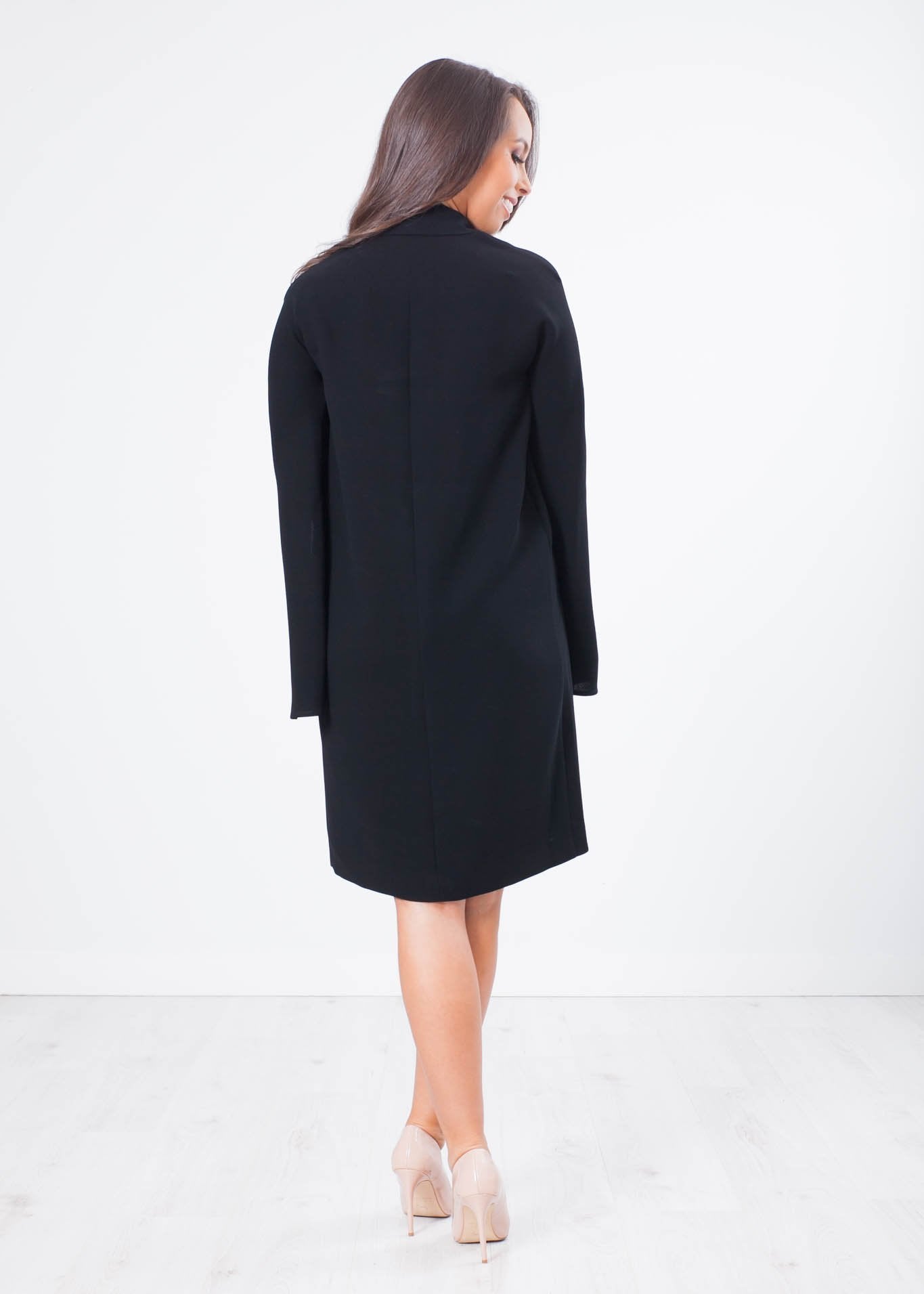 Marissa Black Split Sleeve Dress - The Walk in Wardrobe
