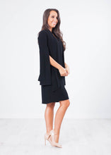 Load image into Gallery viewer, Marissa Black Split Sleeve Dress - The Walk in Wardrobe