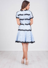 Load image into Gallery viewer, Marissa Blue &amp; Black Lace Dress - The Walk in Wardrobe