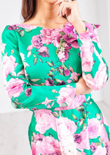 Load image into Gallery viewer, Matilda Green &amp; Pink Dress - The Walk in Wardrobe