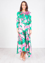Load image into Gallery viewer, Matilda Green &amp; Pink Dress - The Walk in Wardrobe