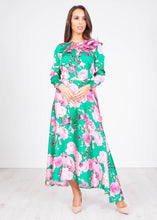 Load image into Gallery viewer, Matilda Green &amp; Pink Dress - The Walk in Wardrobe
