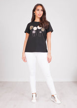 Load image into Gallery viewer, Nora Black Printed T-Shirt - The Walk in Wardrobe