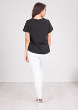 Load image into Gallery viewer, Nora Black Printed T-Shirt - The Walk in Wardrobe