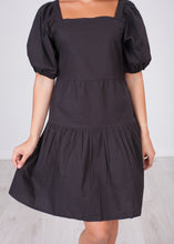 Load image into Gallery viewer, Nora Black Tiered Dress - The Walk in Wardrobe