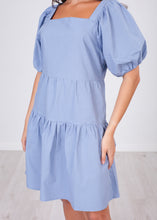 Load image into Gallery viewer, Nora Blue Tiered Dress - The Walk in Wardrobe