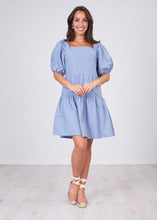 Load image into Gallery viewer, Nora Blue Tiered Dress - The Walk in Wardrobe