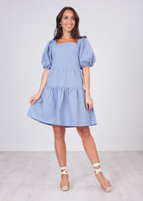 Load image into Gallery viewer, Nora Blue Tiered Dress - The Walk in Wardrobe