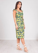 Load image into Gallery viewer, Nora Lemon Midi Dress - The Walk in Wardrobe