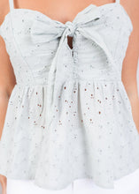 Load image into Gallery viewer, Nora Mint Broiderie Top - The Walk in Wardrobe