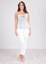 Load image into Gallery viewer, Nora Mint Broiderie Top - The Walk in Wardrobe