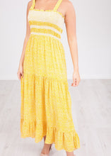 Load image into Gallery viewer, Nora Mustard Midi Dress - The Walk in Wardrobe