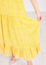 Load image into Gallery viewer, Nora Mustard Midi Dress - The Walk in Wardrobe