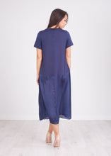 Load image into Gallery viewer, Nora Navy Contrasting Dress - The Walk in Wardrobe