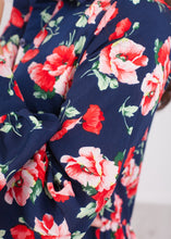 Load image into Gallery viewer, Nora Navy Floral Midi Dress - The Walk in Wardrobe