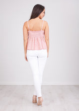 Load image into Gallery viewer, Nora Pink Broderie Top - The Walk in Wardrobe