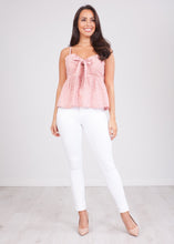 Load image into Gallery viewer, Nora Pink Broderie Top - The Walk in Wardrobe