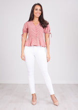 Load image into Gallery viewer, Nora Pink Polka Dot Top - The Walk in Wardrobe