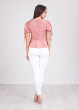 Load image into Gallery viewer, Nora Pink Polka Dot Top - The Walk in Wardrobe