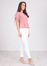 Load image into Gallery viewer, Nora Pink Polka Dot Top - The Walk in Wardrobe