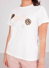 Load image into Gallery viewer, Nora White Printed T-Shirt - The Walk in Wardrobe