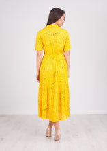 Load image into Gallery viewer, Nora Yellow Button Front Midi - The Walk in Wardrobe