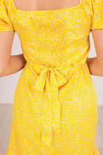 Load image into Gallery viewer, Nora Yellow Floral Dress - The Walk in Wardrobe