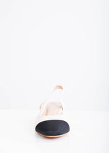 Load image into Gallery viewer, Nude &amp; Black Slingbacks - The Walk in Wardrobe