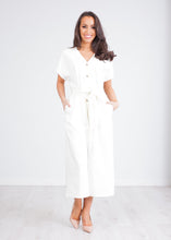 Load image into Gallery viewer, Paige White Culotte Jumpsuit - The Walk in Wardrobe