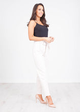 Load image into Gallery viewer, Penny Cream Paper-bag Waist Trousers - The Walk in Wardrobe
