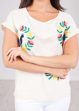 Load image into Gallery viewer, Pippa Bird Embroidered Top - The Walk in Wardrobe