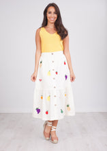 Load image into Gallery viewer, Pippa Fruit Embroidered Skirt - The Walk in Wardrobe