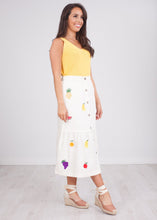 Load image into Gallery viewer, Pippa Fruit Embroidered Skirt - The Walk in Wardrobe