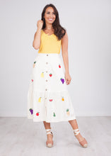Load image into Gallery viewer, Pippa Fruit Embroidered Skirt - The Walk in Wardrobe