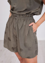 Load image into Gallery viewer, Pippa Khaki Pineapple Shorts - The Walk in Wardrobe