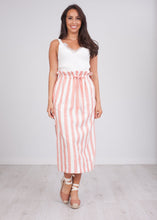Load image into Gallery viewer, Pippa Red Stripe Skirt - The Walk in Wardrobe