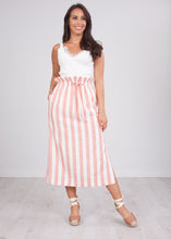 Load image into Gallery viewer, Pippa Red Stripe Skirt - The Walk in Wardrobe