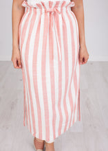 Load image into Gallery viewer, Pippa Red Stripe Skirt - The Walk in Wardrobe