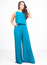 Load image into Gallery viewer, Rachelle Teal Jumpsuit - The Walk in Wardrobe