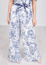Load image into Gallery viewer, Rita Blue Printed Palazzo Trousers - The Walk in Wardrobe