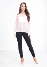 Load image into Gallery viewer, Rita Blush Sheer Blouse - The Walk in Wardrobe